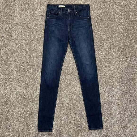 AG Women's The Farrah Skinny Jeans Size 25 R Blue 31" Inseam Made in USA EUC - Picture 10 of 16